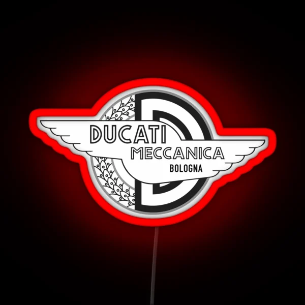 Ducati Meccanica Bologna RGB Neon Sign