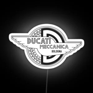 Ducati Meccanica Bologna RGB Neon Sign