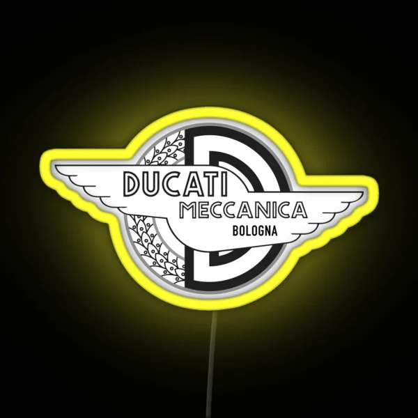 Ducati Meccanica Bologna RGB Neon Sign