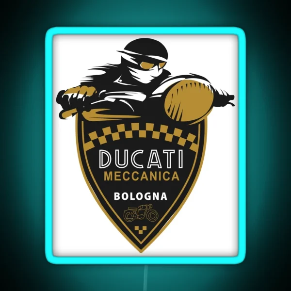 Ducati Motorcycle RGB Neon Sign