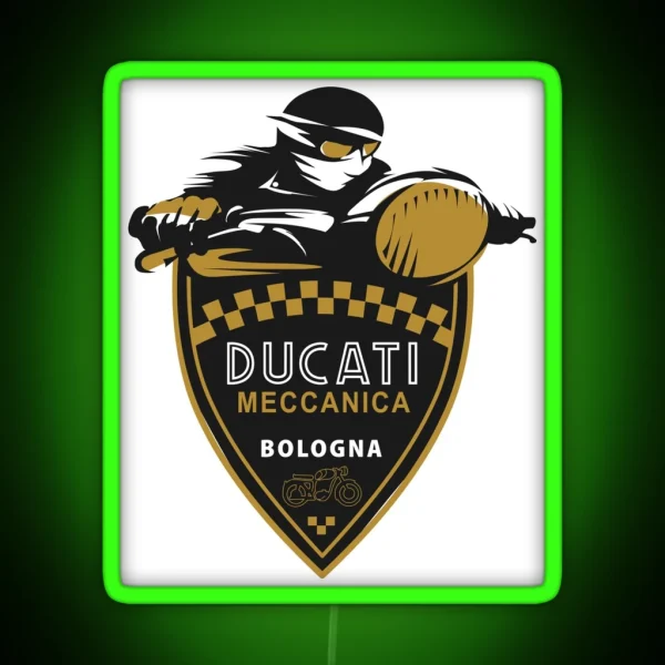 Ducati Motorcycle RGB Neon Sign