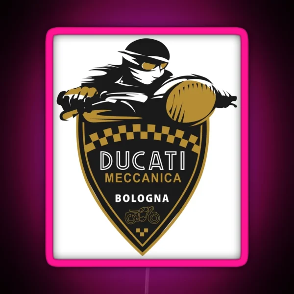 Ducati Motorcycle RGB Neon Sign