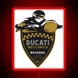 Ducati Motorcycle RGB Neon Sign