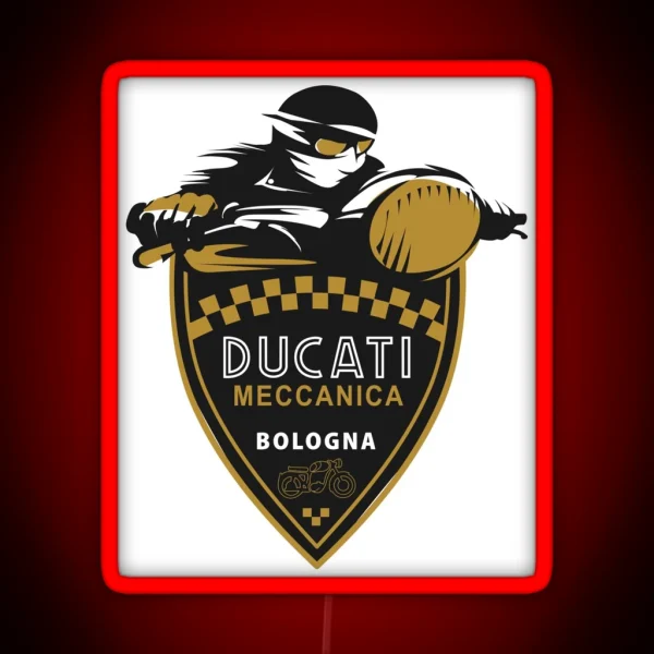 Ducati Motorcycle RGB Neon Sign