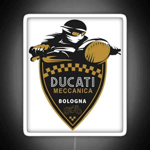 Ducati Motorcycle RGB Neon Sign