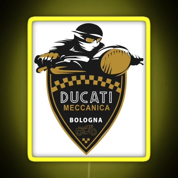 Ducati Motorcycle RGB Neon Sign