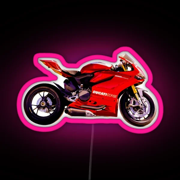 Ducati Motorcycle RGB Neon Sign