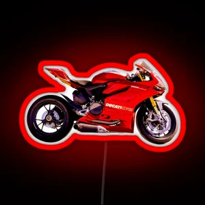 Ducati Motorcycle RGB Neon Sign