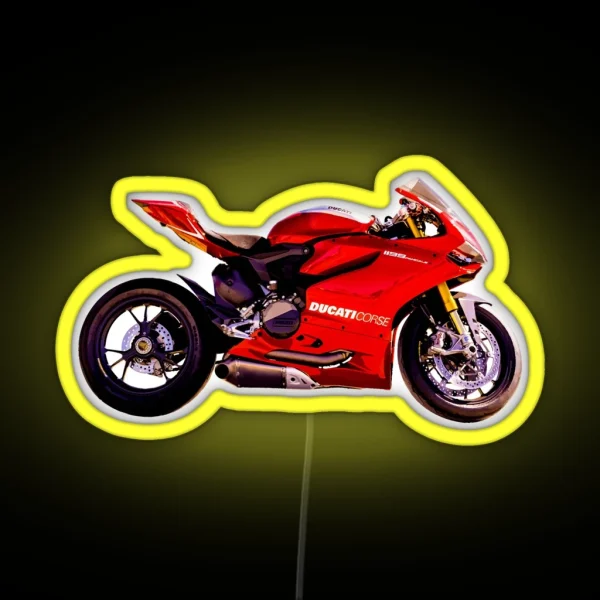 Ducati Motorcycle RGB Neon Sign