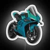Ducati Panigale V4 In Turquoise RGB Neon Sign - Image 4