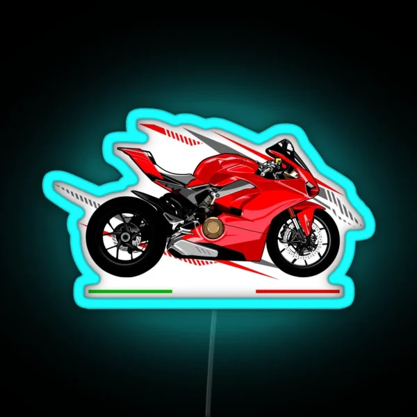 Ducati Panigale V4 Motorbike RGB Neon Sign