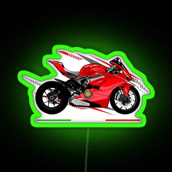Ducati Panigale V4 Motorbike RGB Neon Sign