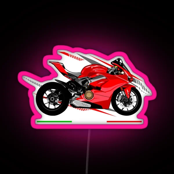 Ducati Panigale V4 Motorbike RGB Neon Sign