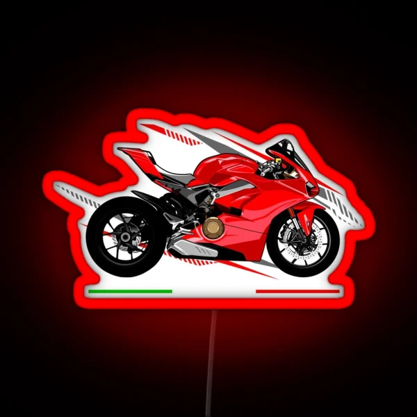 Ducati Panigale V4 Motorbike RGB Neon Sign