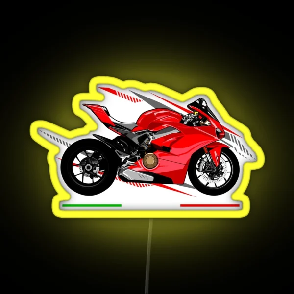 Ducati Panigale V4 Motorbike RGB Neon Sign