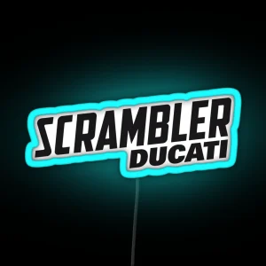 Ducati Scrambler RGB Neon Sign