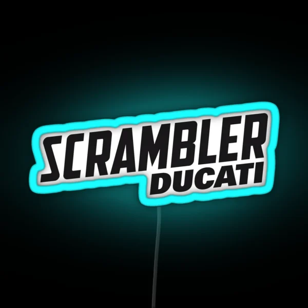 Ducati Scrambler RGB Neon Sign