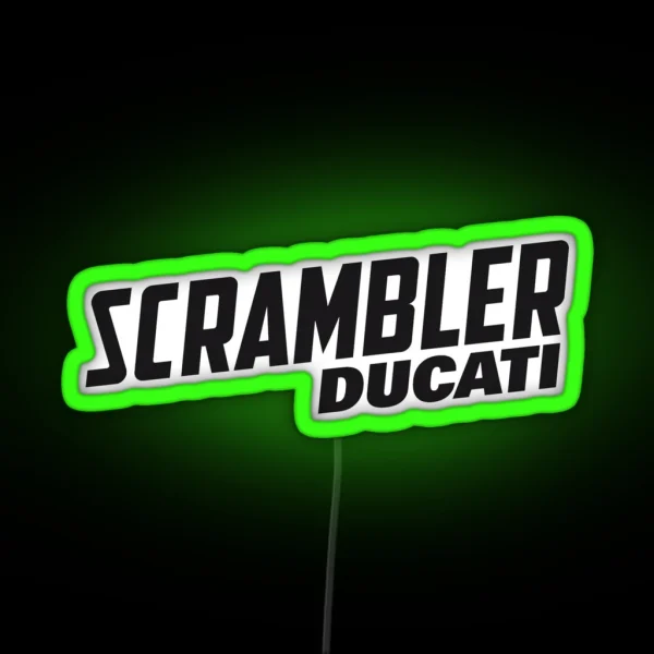 Ducati Scrambler RGB Neon Sign