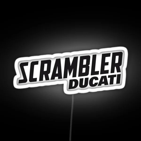 Ducati Scrambler RGB Neon Sign