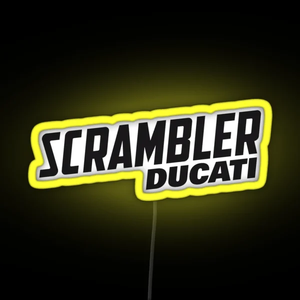 Ducati Scrambler RGB Neon Sign