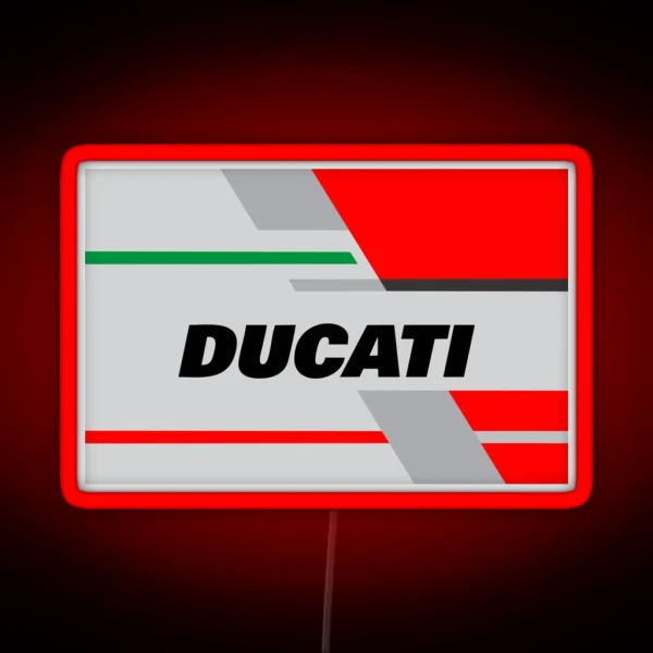 DUCATI Team R RGB Neon Sign