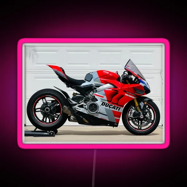 Ducati V4 Corse RGB Neon Sign