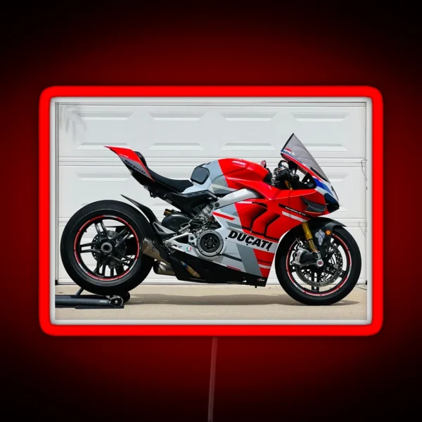 Ducati V4 Corse RGB Neon Sign