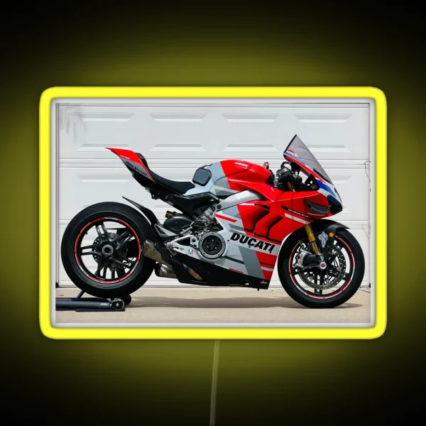 Ducati V4 Corse RGB Neon Sign