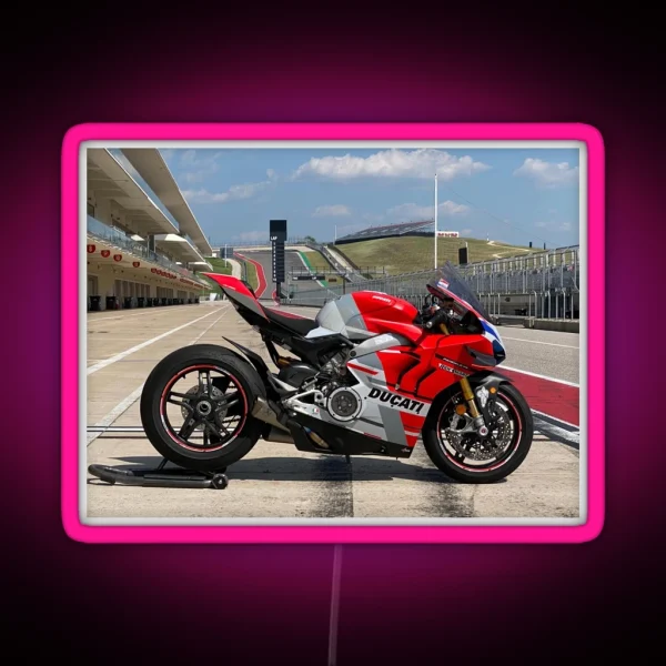 Ducati V4 Corse RGB Neon Sign