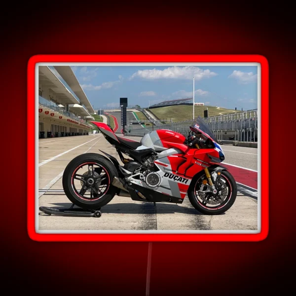 Ducati V4 Corse RGB Neon Sign