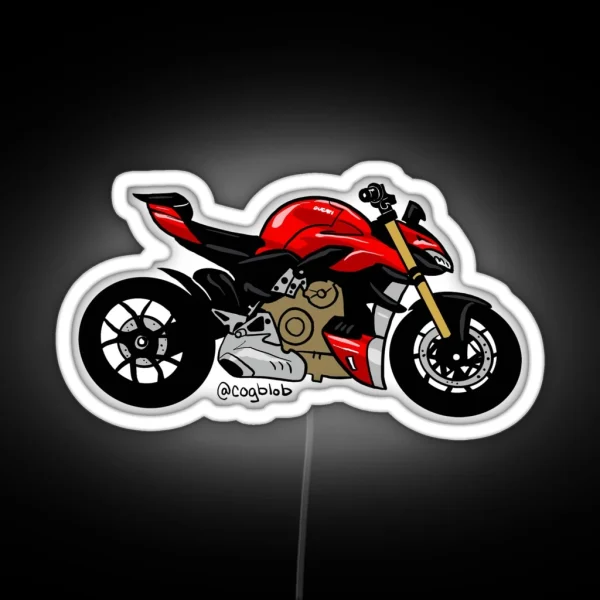 Ducati V4 Streetfighter RGB Neon Sign