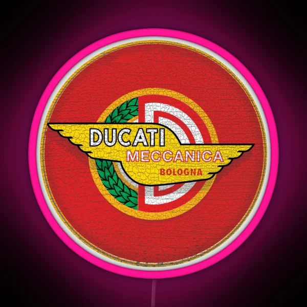 Ducati Vintage Motorcycles Italy RGB Neon Sign