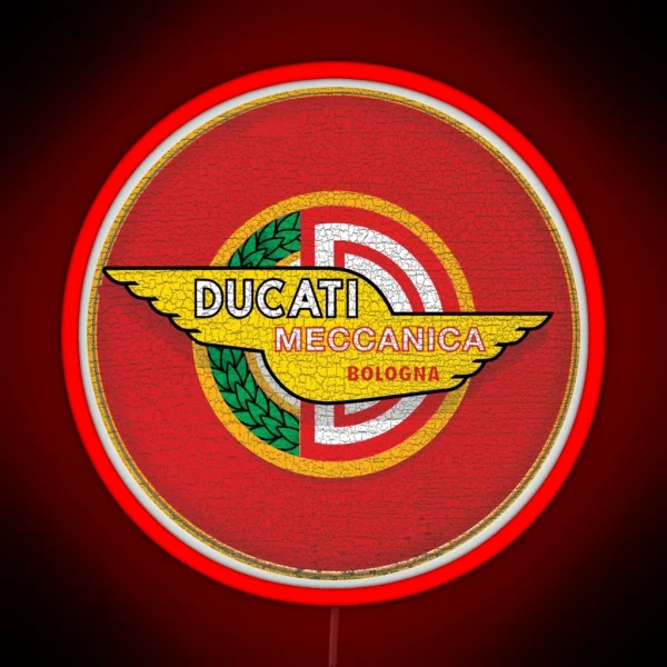 Ducati Vintage Motorcycles Italy RGB Neon Sign