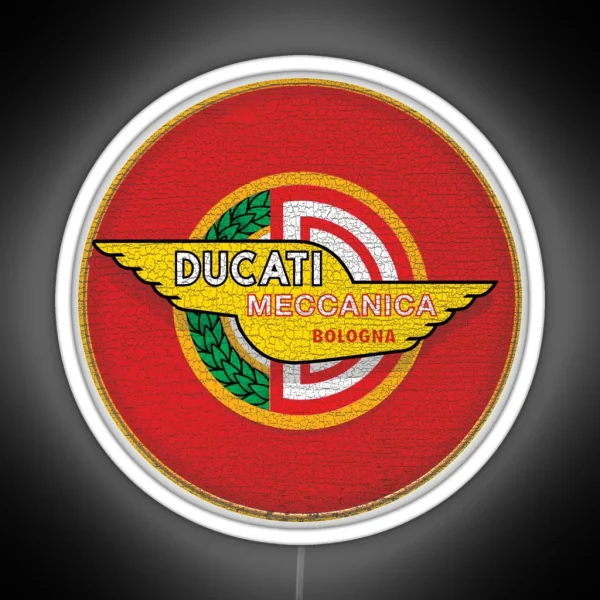 Ducati Vintage Motorcycles Italy RGB Neon Sign