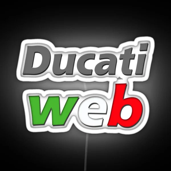 Ducati Web Support Us RGB Neon Sign