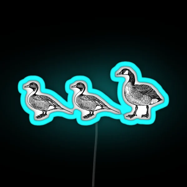 Duck Duck Goose Game Witty Teacher Hunter RGB Neon Sign