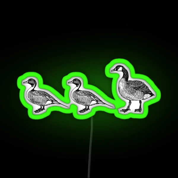 Duck Duck Goose Game Witty Teacher Hunter RGB Neon Sign