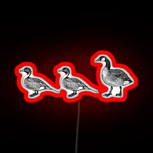 Duck Duck Goose Game Witty Teacher Hunter RGB Neon Sign