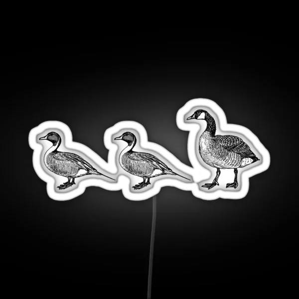 Duck Duck Goose Game Witty Teacher Hunter RGB Neon Sign