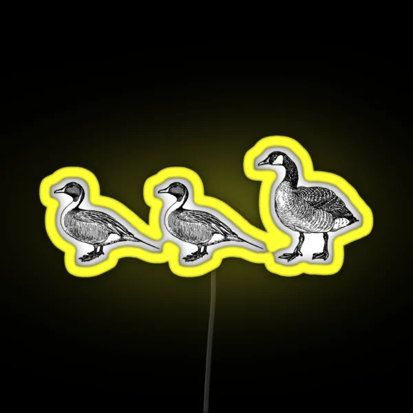 Duck Duck Goose Game Witty Teacher Hunter RGB Neon Sign