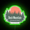 Duck Mountain Provincial Park Manitoba Forest And Sunset RGB Neon Sign - Image 4
