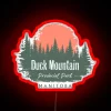 Duck Mountain Provincial Park Manitoba Forest And Sunset RGB Neon Sign - Image 2