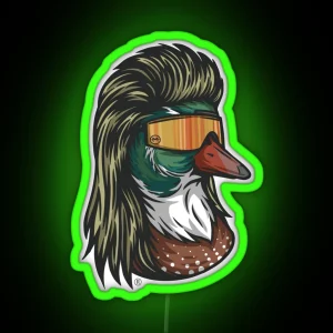 Duck Mullet RGB Neon Sign