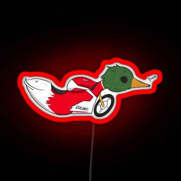 Duckati Ducati RGB Neon Sign