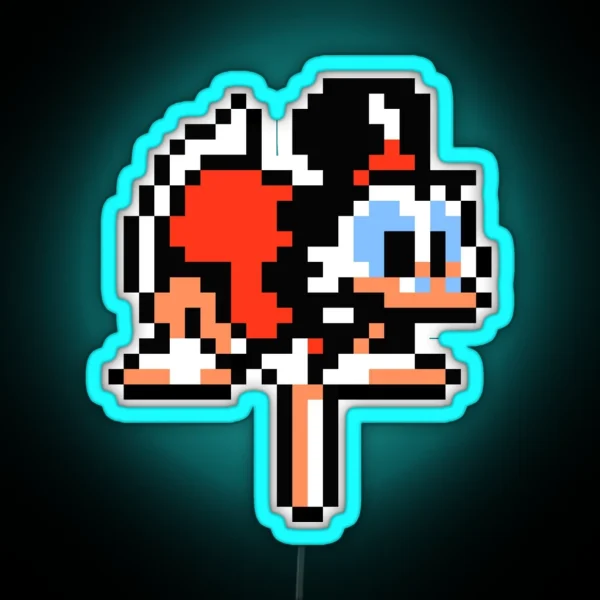 Ducktales Scrooge Mcduck Pogoing RGB Neon Sign