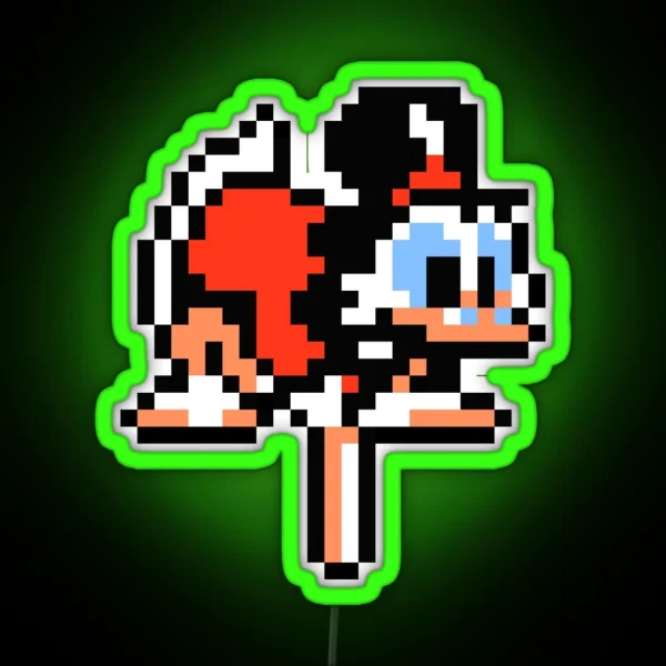 Ducktales Scrooge Mcduck Pogoing RGB Neon Sign