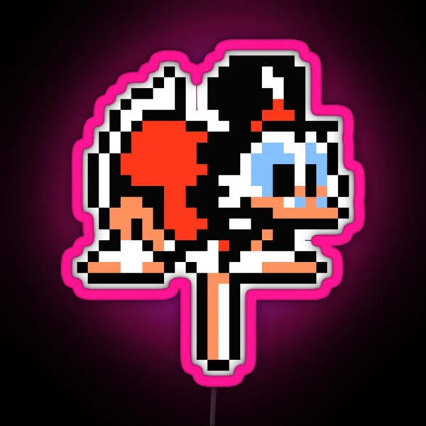 Ducktales Scrooge Mcduck Pogoing RGB Neon Sign