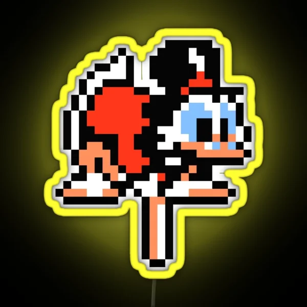 Ducktales Scrooge Mcduck Pogoing RGB Neon Sign