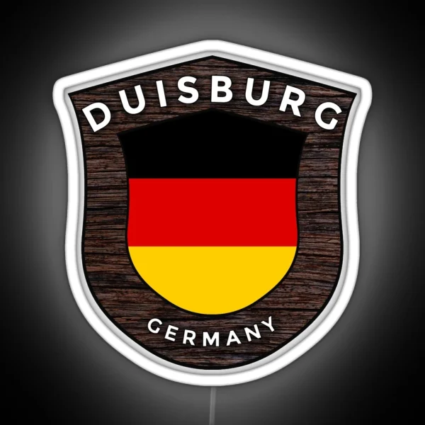 Duisburg Germany Emblem Flag RGB Neon Sign