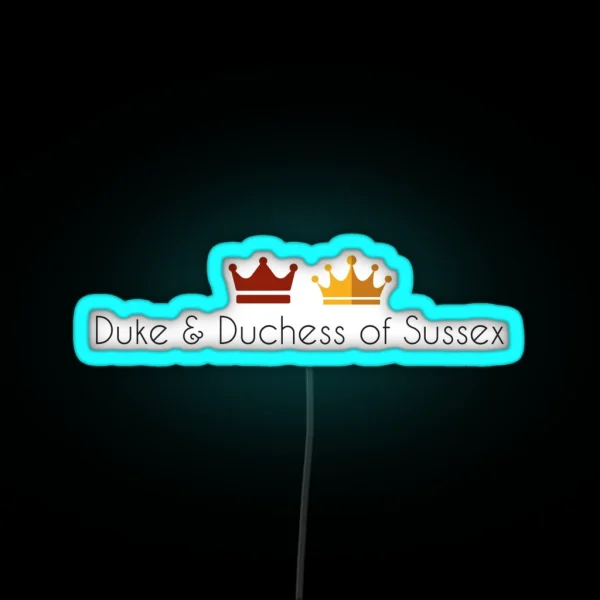 Duke And Duchess Of Sussex RGB Neon Sign